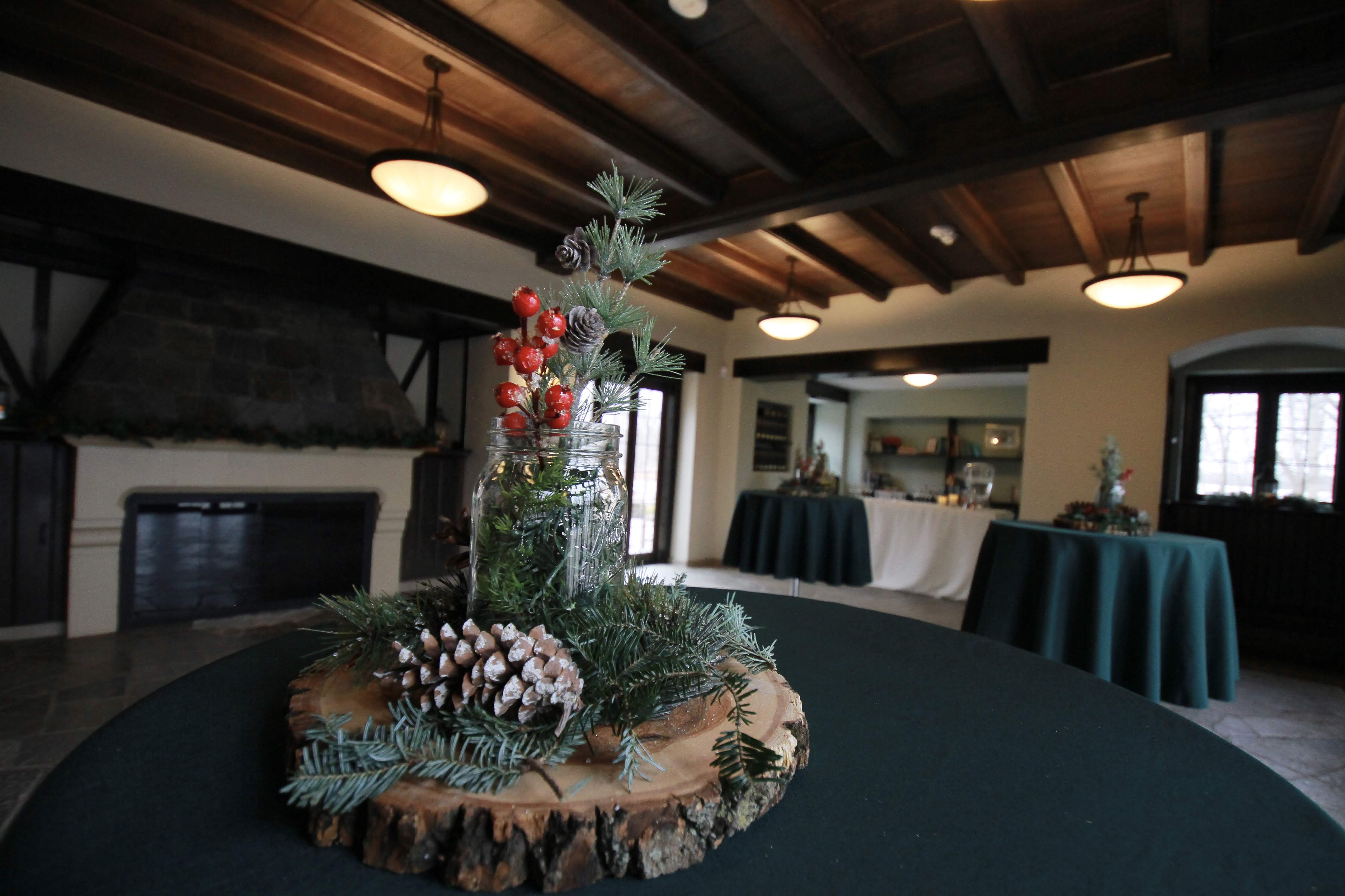  A photo of the inside of Groesbeck Estate staged for an event
